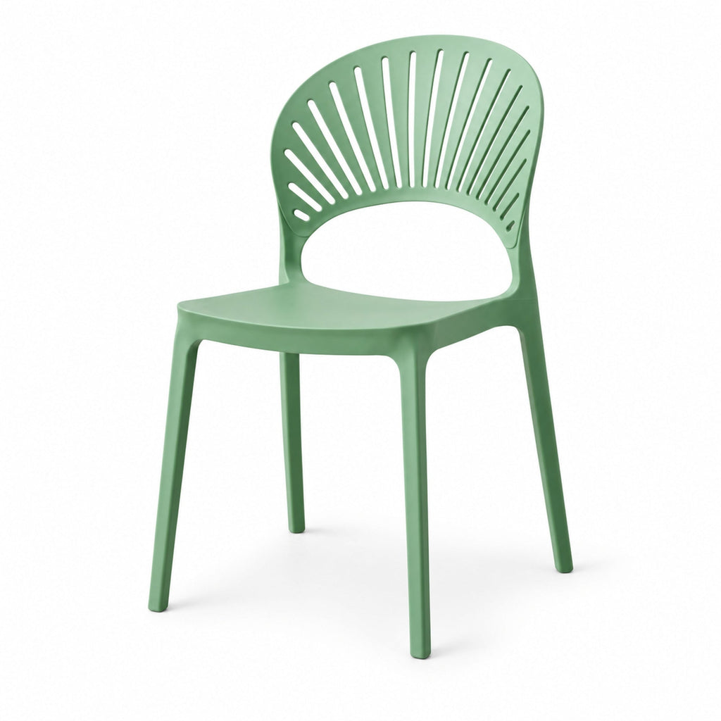 Silla Paraíso, Color Verde Oliva, con Espaldar y Diseño Moderno - imagen 1