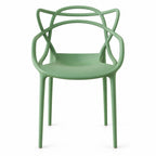 Silla Palermo, Color Verde, con Espaldar y Diseño Moderno - imagen 2