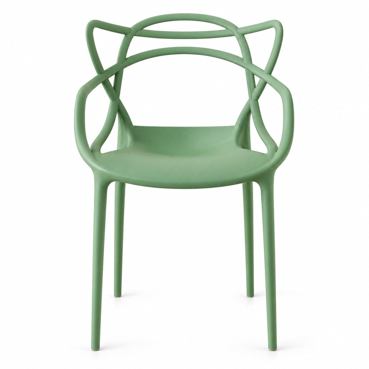 Silla Palermo, Color Verde, con Espaldar y Diseño Moderno - imagen 2