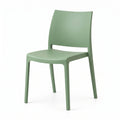 Silla Soho, Verde, con Espaldar Cerrado y Diseño Minimalista - imagen 1
