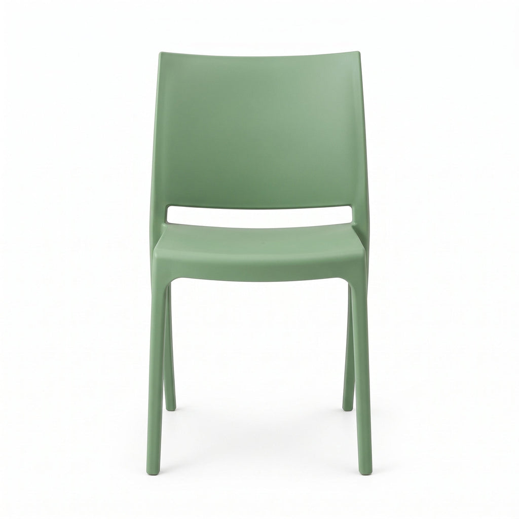 Silla Soho, Verde, con Espaldar Cerrado y Diseño Minimalista - imagen 2