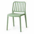 Silla Brooklyn, Verde, con Espaldar en Rayas y Diseño Minimalista - imagen 1