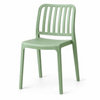 Silla Brooklyn, Verde, con Espaldar en Rayas y Diseño Minimalista - imagen 1