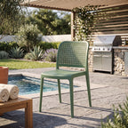 Silla Bronx, Verde, con Espaldar en Cuadrados y Diseño Minimalista - imagen 3
