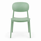 Silla Milán, Color Verde, con Espaldar y Diseño Moderno - imagen 2