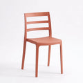 Silla New York, Terracota, con Espaldar en Líneas y Diseño Minimalista - imagen 1