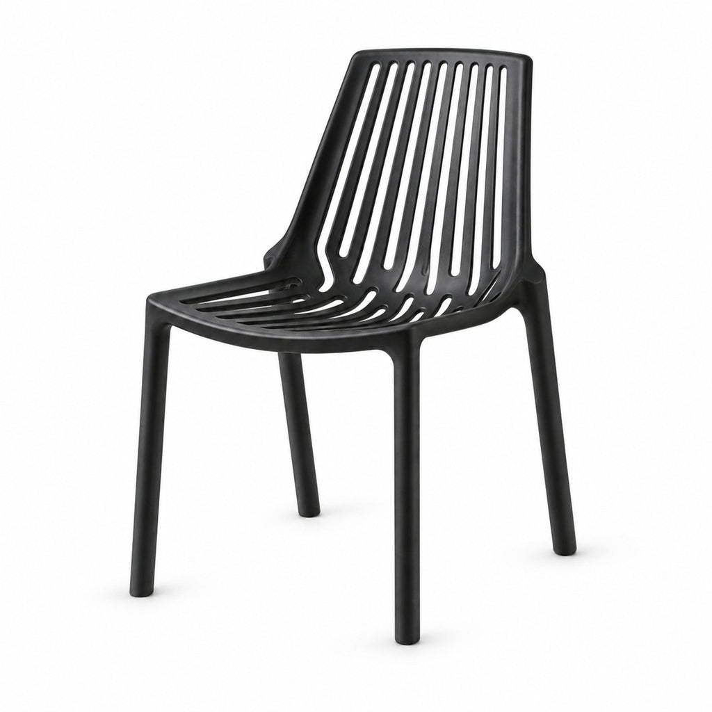 Silla Tanger, Negro, con Espaldar y Diseño Moderno - imagen 1