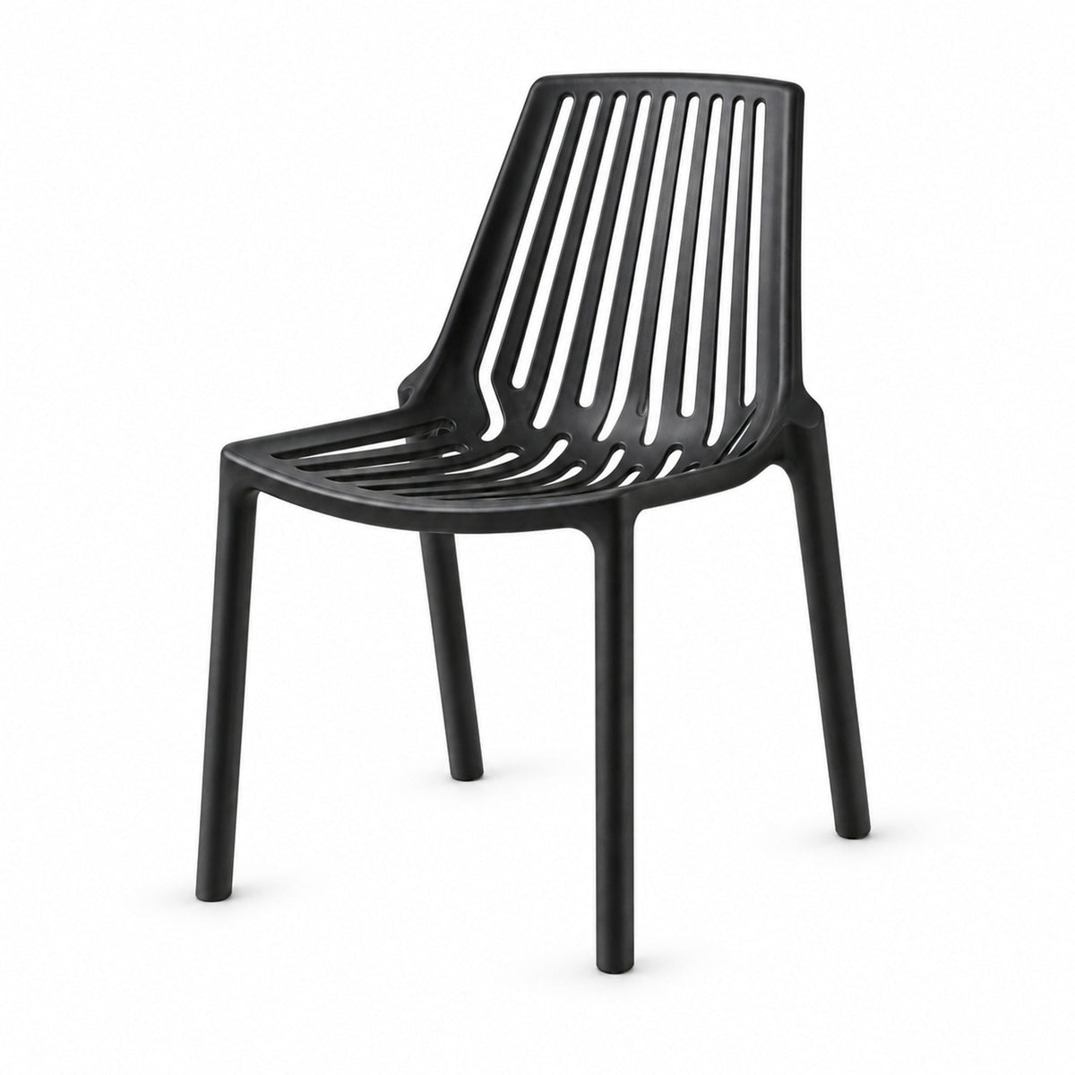 Silla Tanger, Negro, con Espaldar y Diseño Moderno - imagen 1