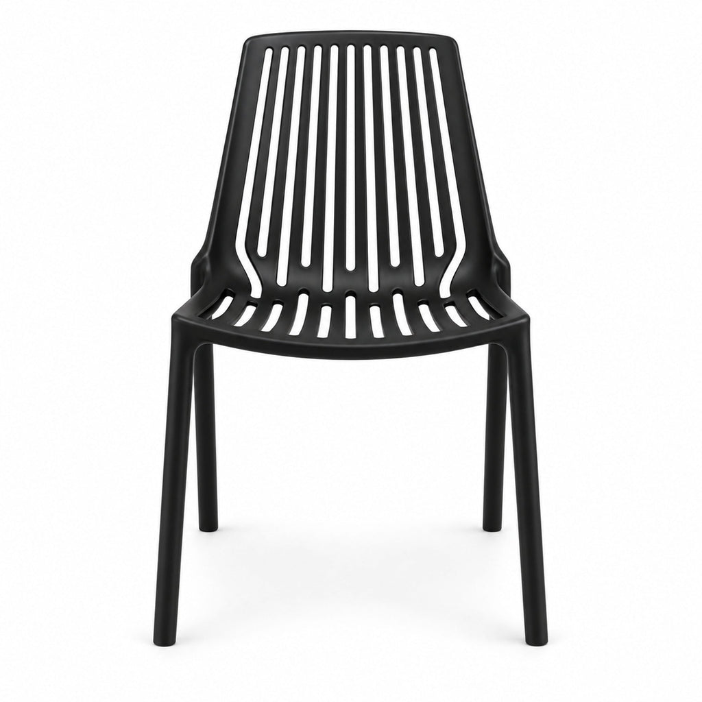 Silla Tanger, Negro, con Espaldar y Diseño Moderno - imagen 2