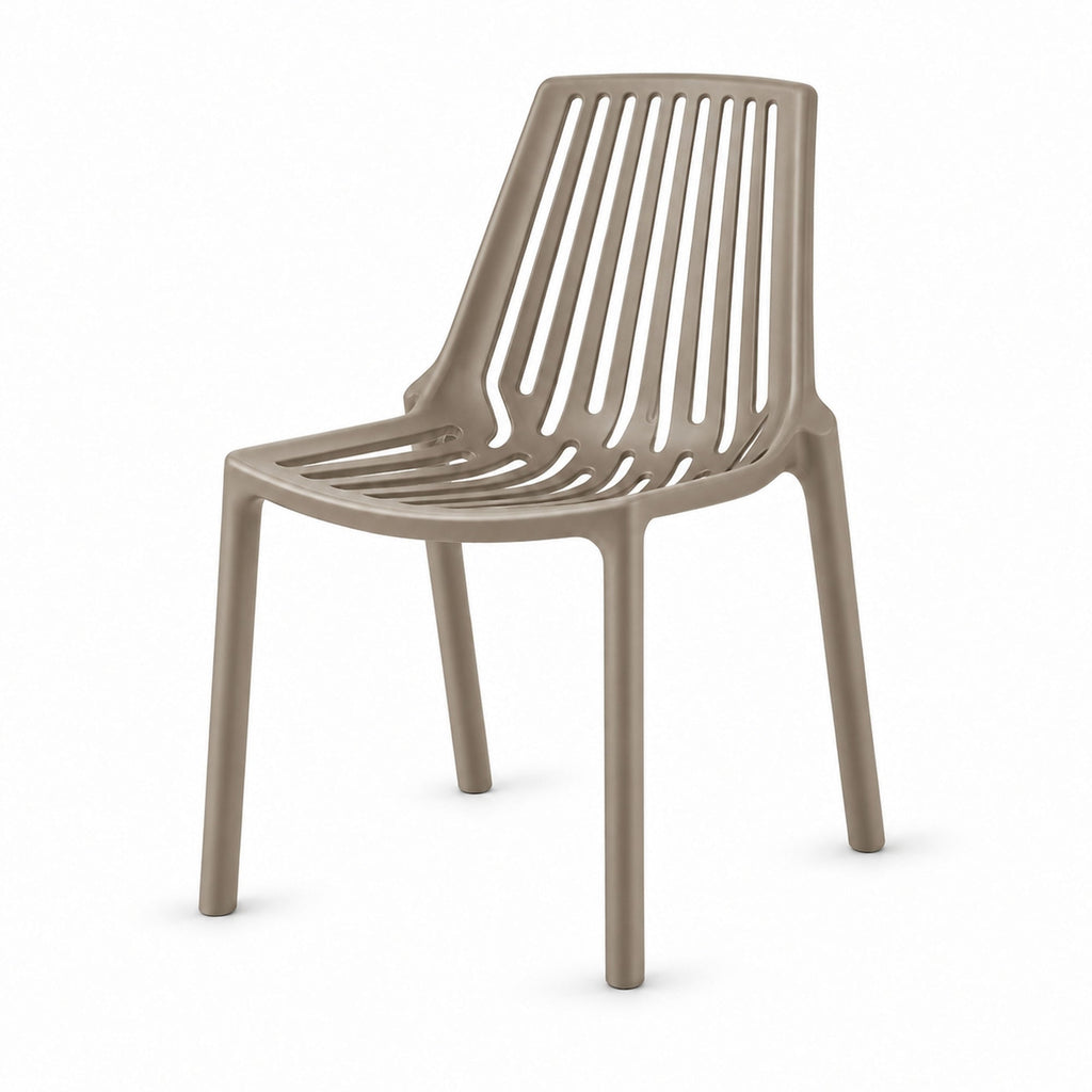 Silla Tanger, Taupe, con Espaldar y Diseño Moderno - imagen 1