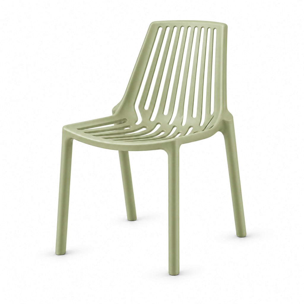Silla Tanger, Verde Olivo, con espaldar y diseño moderno - imagen 1