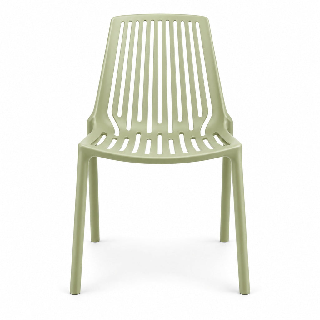 Silla Tanger, Verde Olivo, con espaldar y diseño moderno - imagen 2