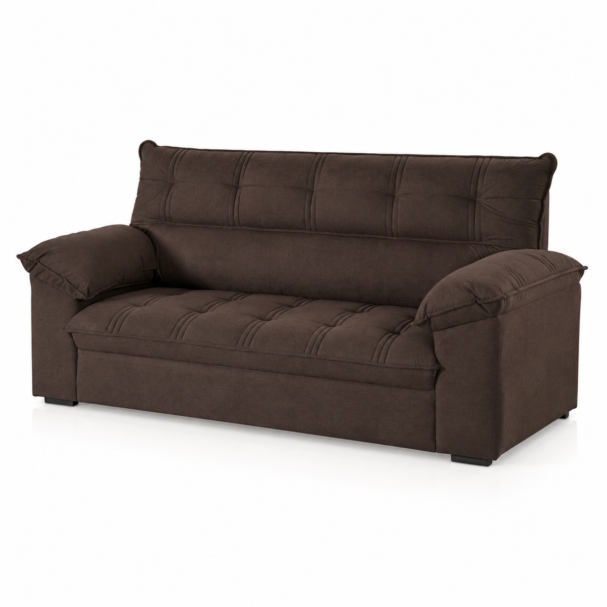 Mons Sofá Flex Plus 3 Cuerpos Platinum Café