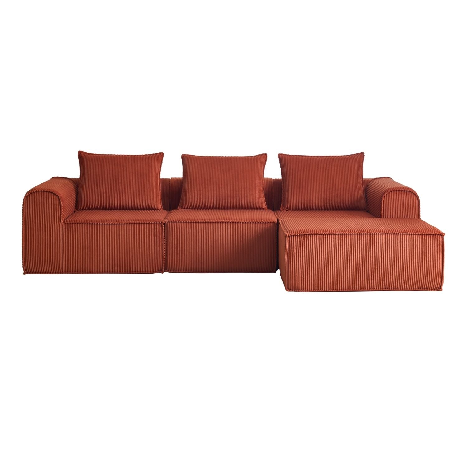 MONS NODO Sofá Modular 3 Cuerpos + Pouf Expandible