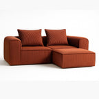 MONS NODO Sofá Modular 2 Cuerpos + Pouf