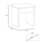 Mueble de Tocador Kaia, Wengue y Miel, con cuatro amplios cajones organizadores y una banqueta - vista 8