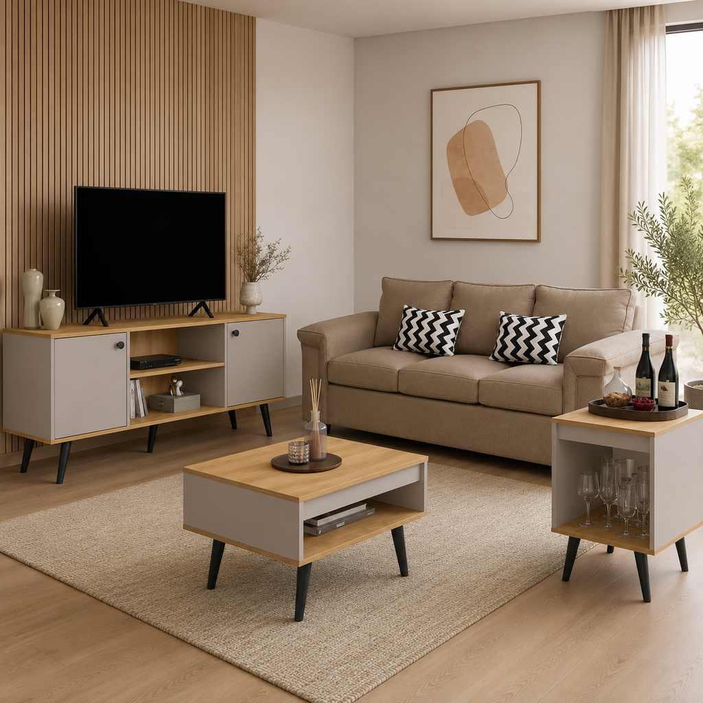 Combo Living Tokio + Sofá 3C Sicilia