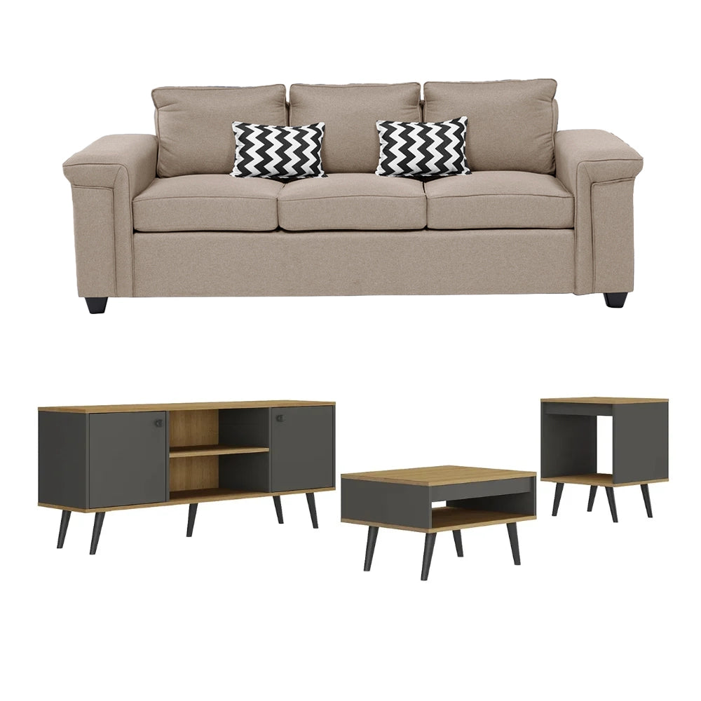 Combo Living Tokio + Sofá 3C Sicilia