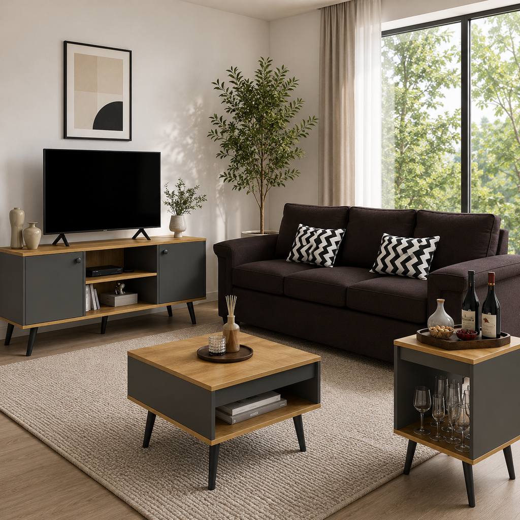 Combo Living Tokio + Sofá 3C Sicilia