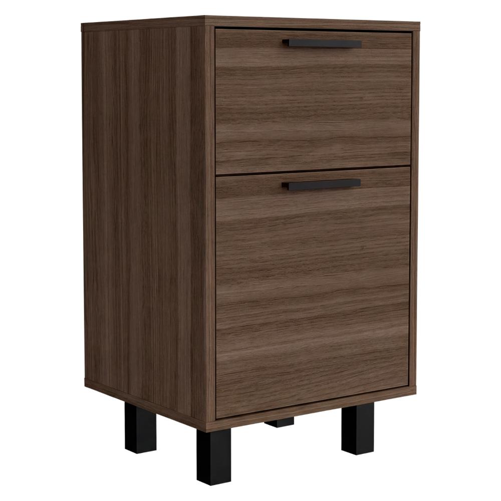 Velador Secret, Avellana, con una Puerta y Cajón Secreto - vista 8