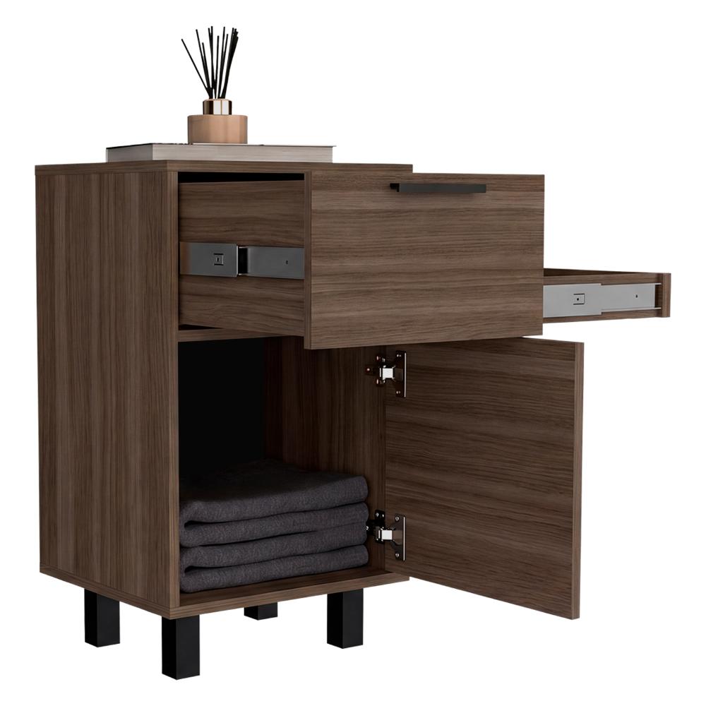 Velador Secret, Avellana, con una Puerta y Cajón Secreto - vista 5