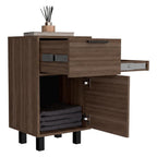 Velador Secret, Avellana, con una Puerta y Cajón Secreto - vista 5