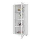 Vitrina Esquinera Genova Una Puerta Vidrio, Blanco - vista 5