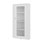 Vitrina Esquinera Genova Una Puerta Vidrio, Blanco - vista 6