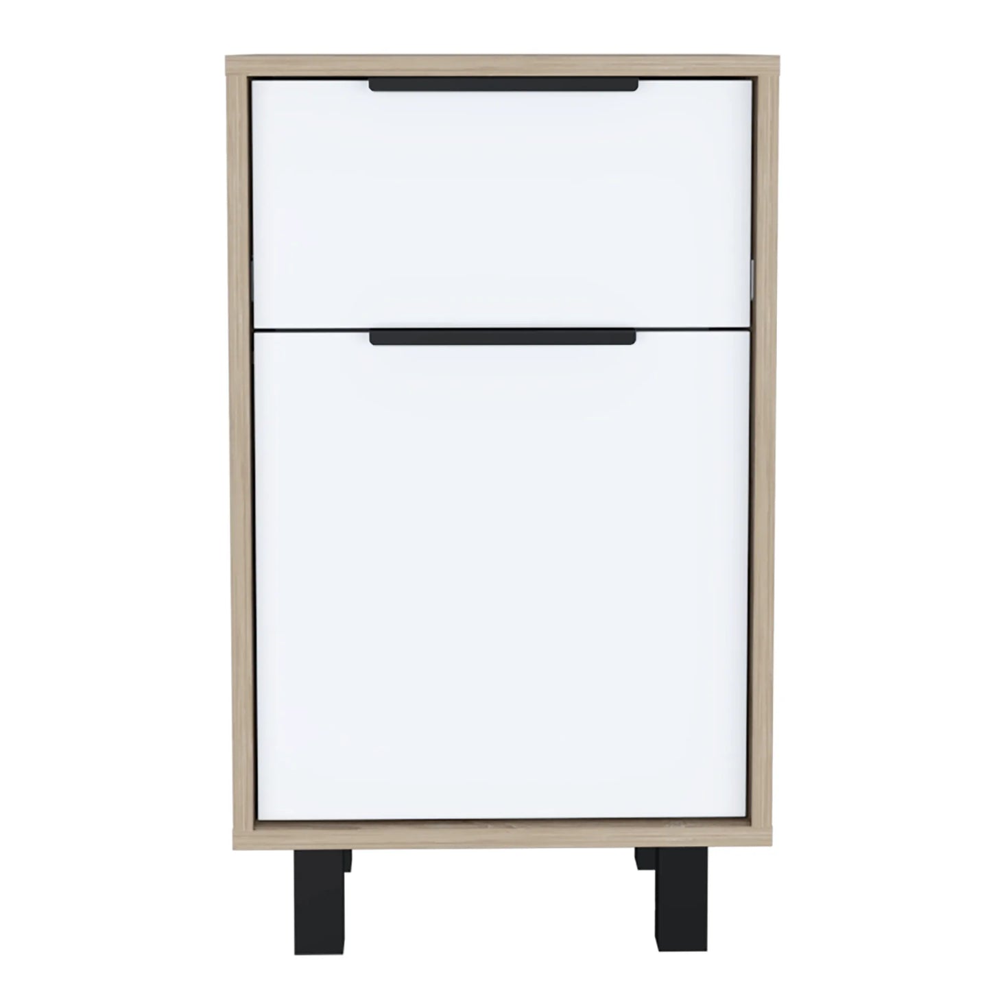 Velador Kaia Z-41 1 Cajon / 1 Puerta - Miel / Blanco