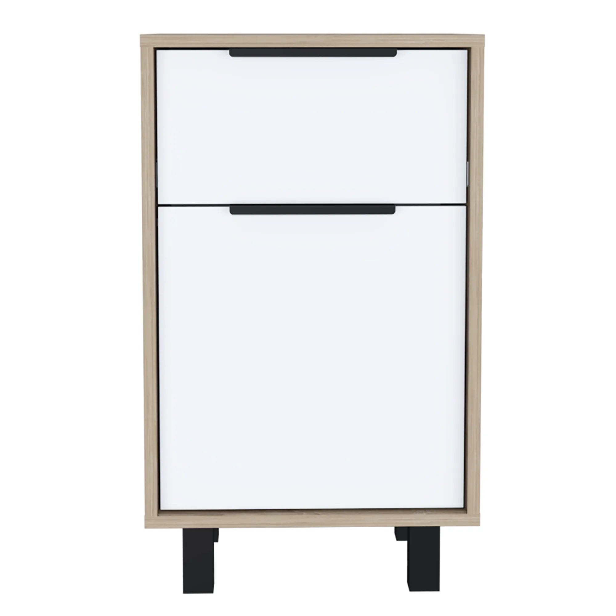 Velador Kaia Z-41 1 Cajon / 1 Puerta - Miel / Blanco