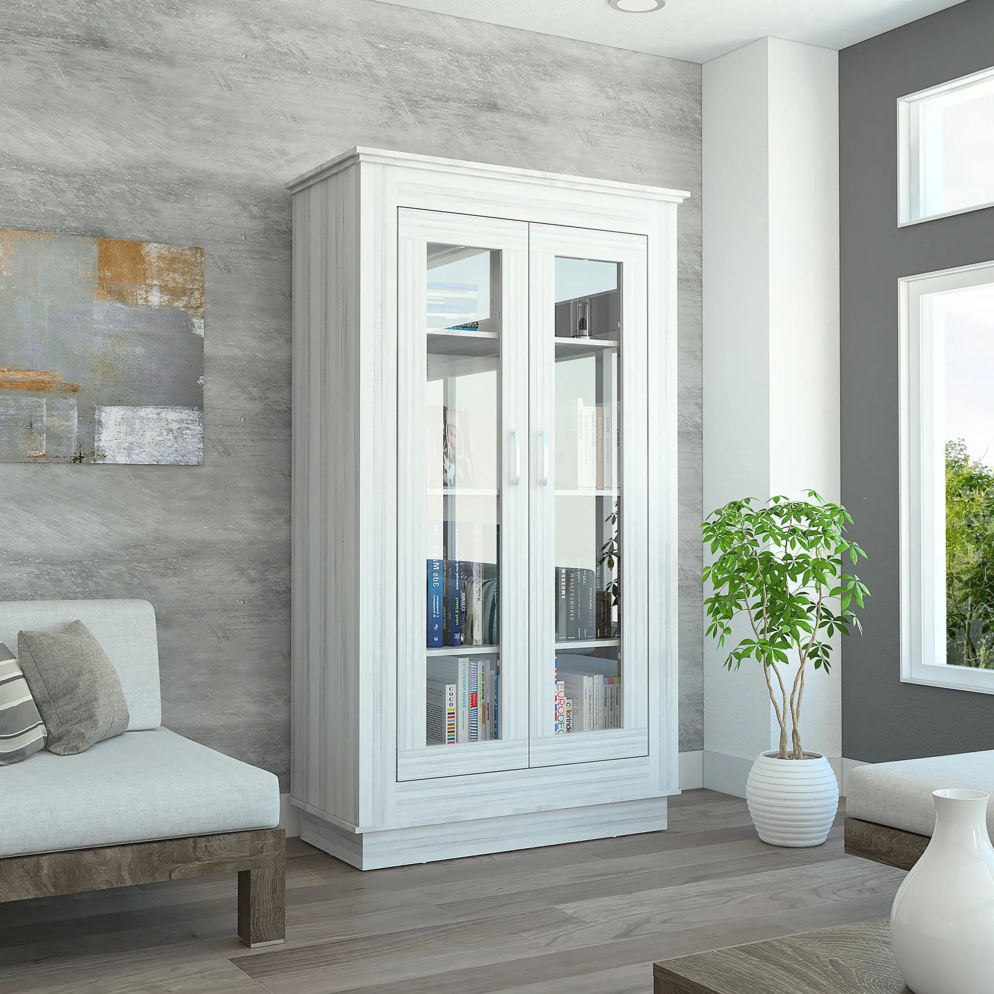 Vitrina Alcamo - White Chic