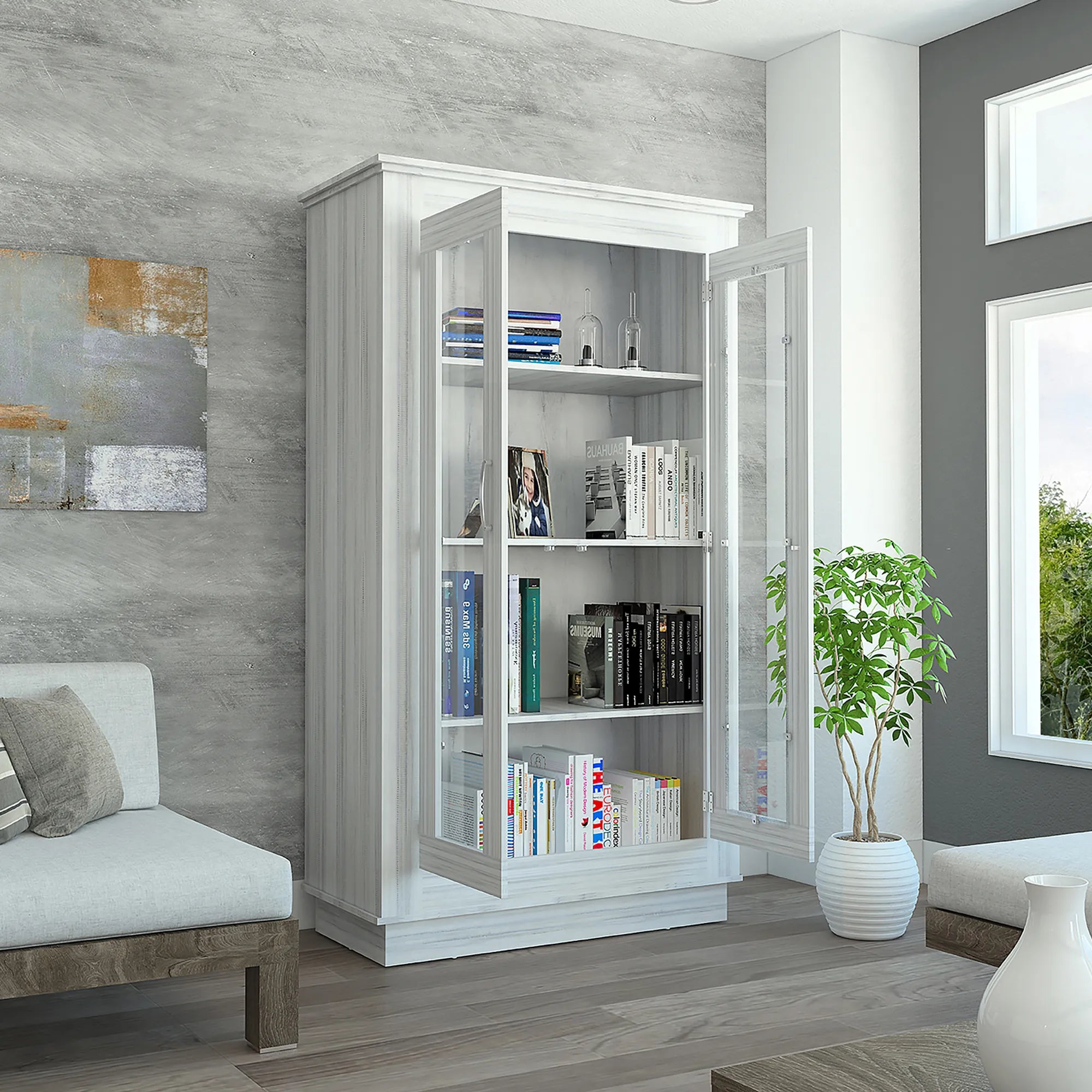 Vitrina Alcamo - White Chic