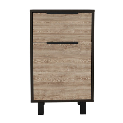Velador Kaia Z-41  1 Cajon / 1 Puerta  - Wengue / Miel