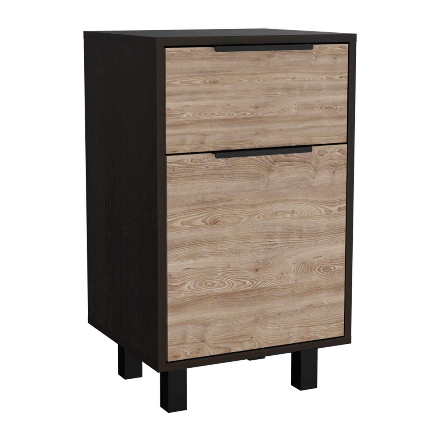 Velador Kaia Z-41  1 Cajon / 1 Puerta  - Wengue / Miel