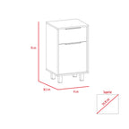 Velador Kaia Z-41  1 Cajon / 1 Puerta  - Wengue / Miel