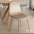 Pack de 4 Sillas Spoon Velvet - Beige oscuro para el hogar, disponible en Mons