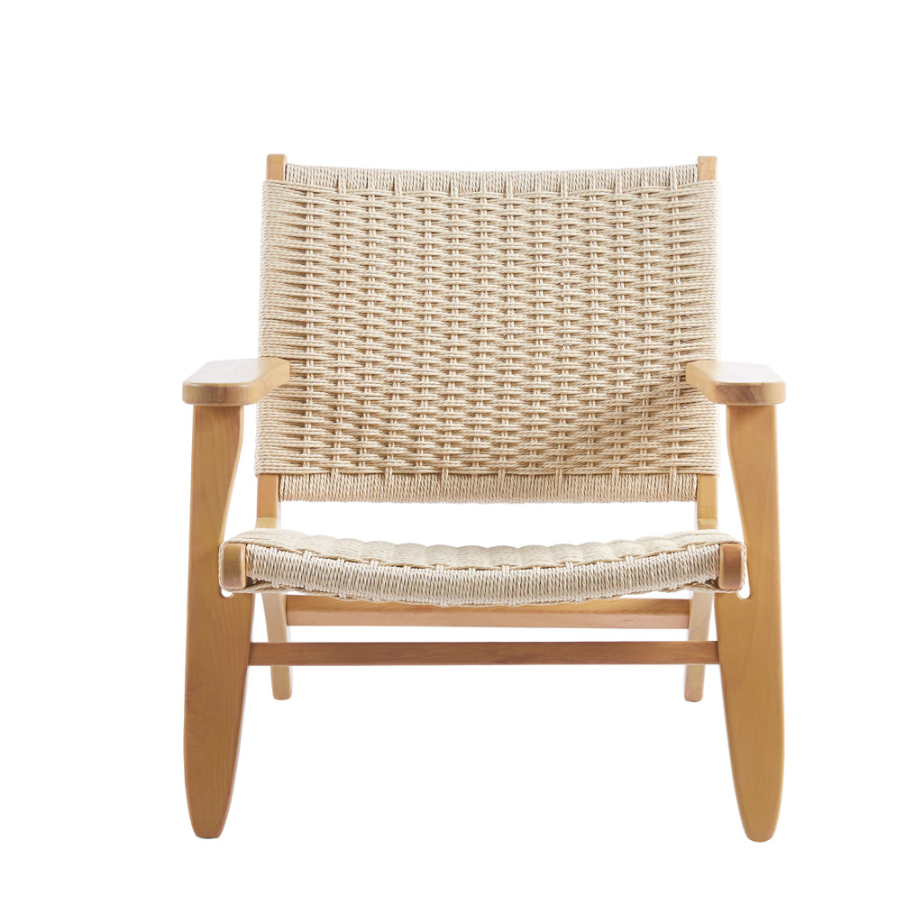 Butaca Sitial Danesa Wegner Madera e Hilo de Cuerda