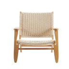 Butaca Sitial Danesa Wegner Madera e Hilo de Cuerda