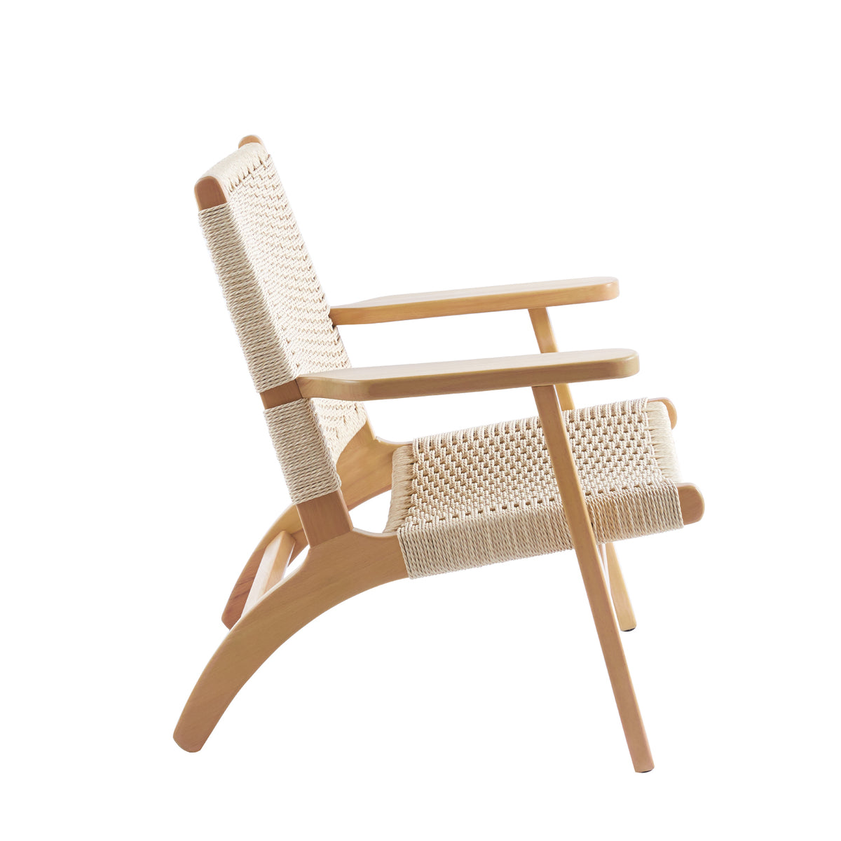 Butaca Sitial Danesa Wegner Madera e Hilo de Cuerda