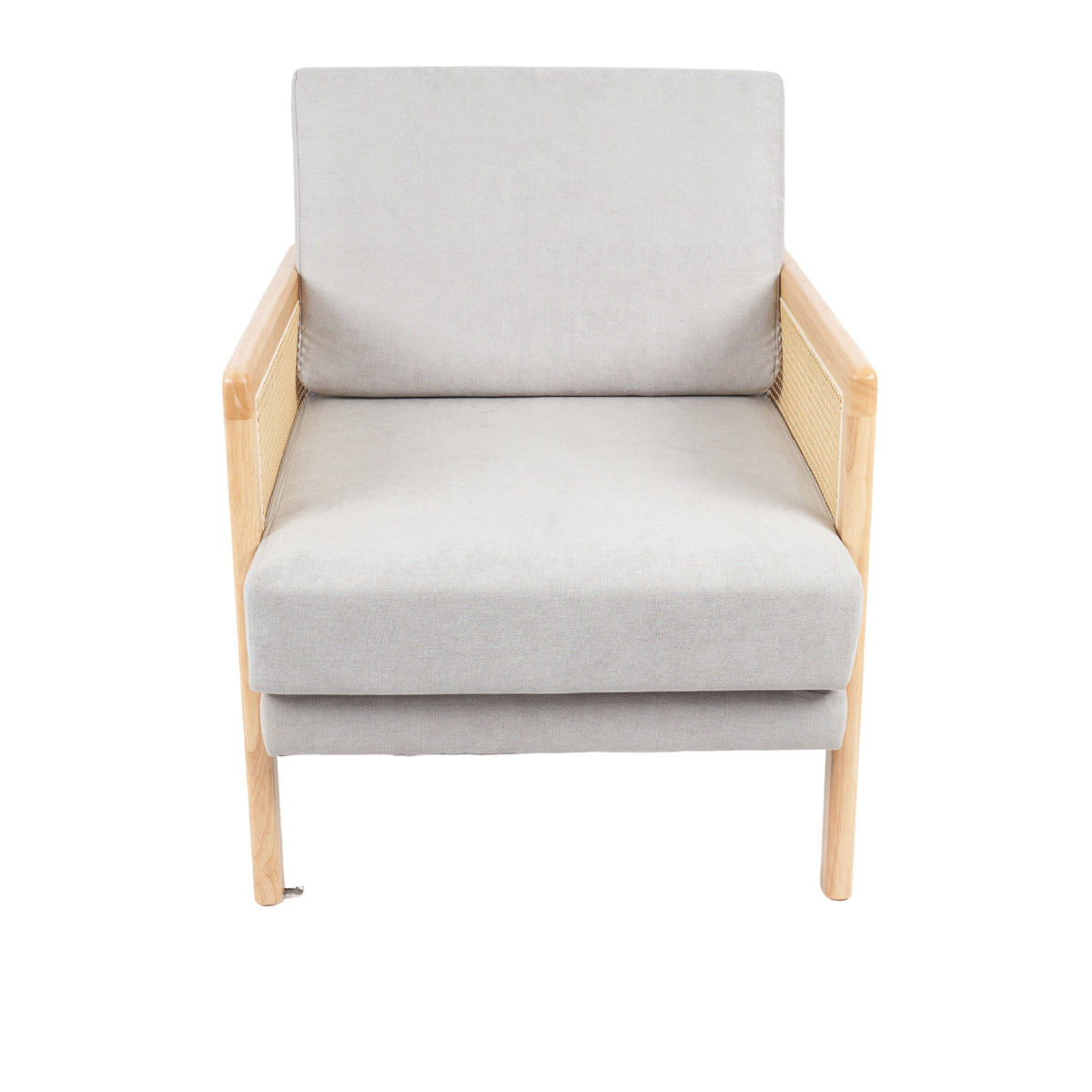 Sillon madera rattan harmony - Gris