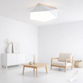 Lámpara led moderna pentagono sobrepuesta c/control 36+36w 400mm blanco 3000k-4000k-6000k modelo ukdah Konnergie