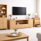 Rack tv 2 niveles Memphis wood