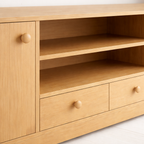 Rack tv 2 niveles Memphis wood