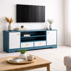 Rack Tv 2 Niveles Memphis Skyblue