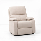Bergere Reclinable Ibiza Leather Crema