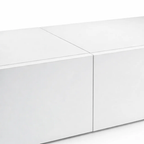 Rack TV Flotante Napoles Blanco