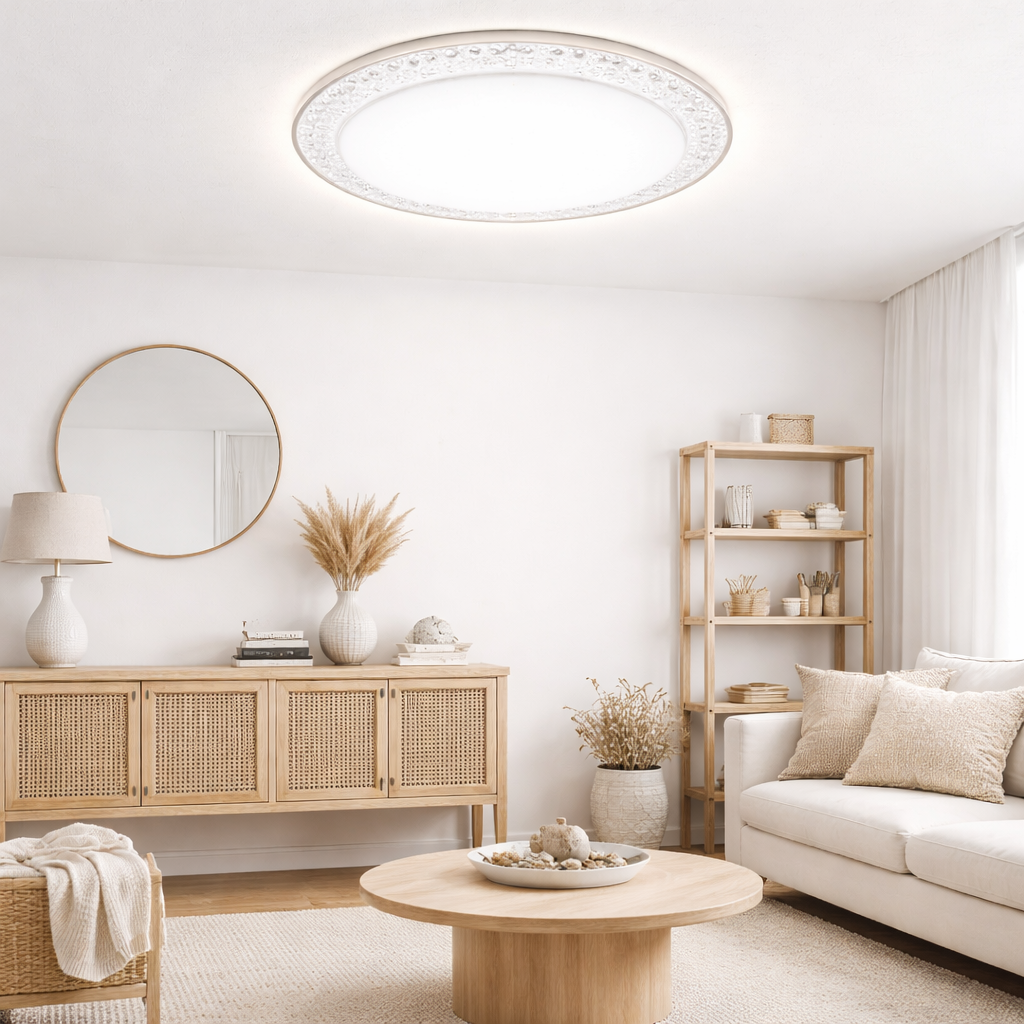 Lámpara led sobrepuesta 24+24w redonda 26cm aspi i 3000k-4000k-6000k