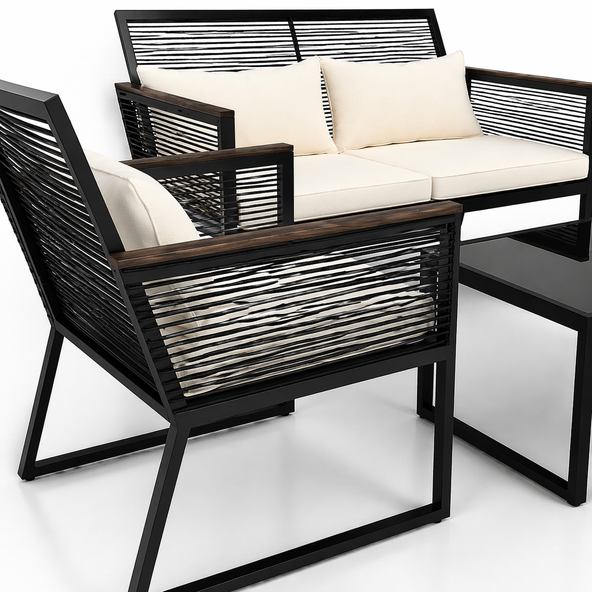 Set de Terraza Arrayan Negro JH-415