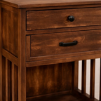 Velador Vintage Provenza 2 cajones Madera