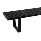 Banqueta de Madera y Metal George Nelson 160cm - Negra